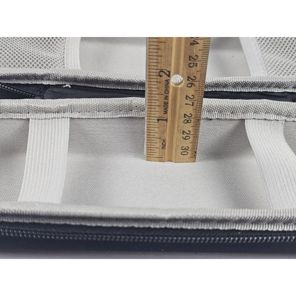 Unbranded Travel Case for Electric Toothbrush Hardshell Black Zipper Pouch Strap